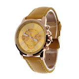 Creative Factory Price Fashion Watch Roman Numerals Faux Leather Analog Quartz Wach Women Wrist Watch