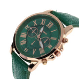 Creative Factory Price Fashion Watch Roman Numerals Faux Leather Analog Quartz Wach Women Wrist Watch