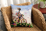 New Rural style Home Decor Cushions Bicycle Girls Style Car Home Decorative Throw Pillows Cushion