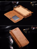 Retro Folded Wallet Case for iPhone 6/ 6S for iPhone 6 Plus/ 6S Plus 2 in 1 Leather Cover Original Brand Flip Stand Metal Buckle