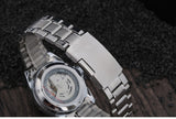 Fashion Automatic Winding Mechanical Watches Men Luxury Brand Full Steel Skeleton Men Hours Calendar Waterproof Wrist Watch For Men
