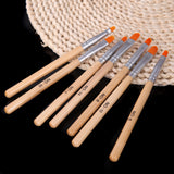 Professional 7pcs Nail Brushes Tools Nail Art Design Painting Tool Pen Polish Brush Set Kit Beauty Nail Art Brush Set