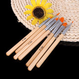 Professional 7pcs Nail Brushes Tools Nail Art Design Painting Tool Pen Polish Brush Set Kit Beauty Nail Art Brush Set