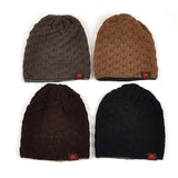 New Brand reversible knitted men warm beanie winter hats caps for men Chunky Baggy skullies