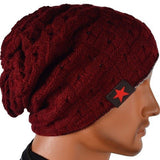 New Brand reversible knitted men warm beanie winter hats caps for men Chunky Baggy skullies
