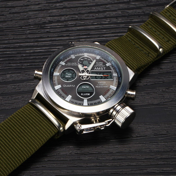 Men Sport Military Watch AMST Brand Dive LED Watches Buycoolprice