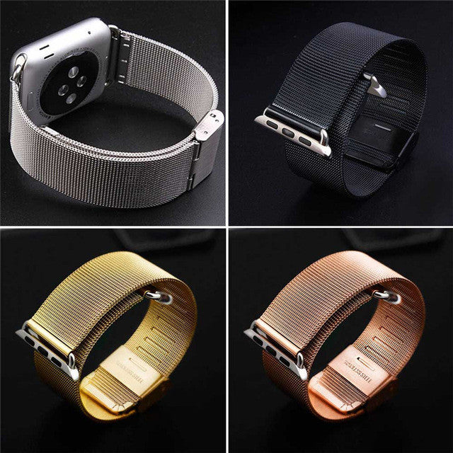 Original Milanese Loop strap & Link Bracelet Stainless Steel band for apple watch 42mm 38mm Watchband