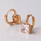 Good Quality Jewelry Earrings for Womens! New Shiny Rhinestone Gem Hoop Earing Ladies Wedding Jewellery Earrings