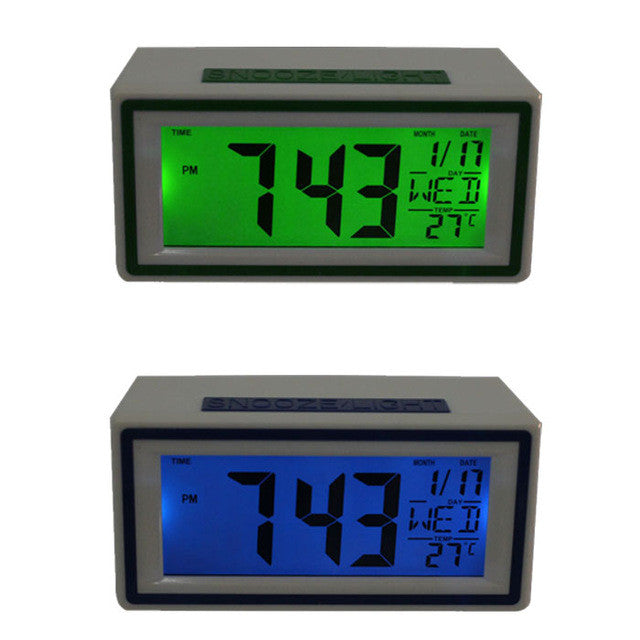 New Fashion alarm clock Creative Smart Clock LED Snooze Alarm Calendar Temperature New To-Better