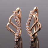 Unique Jewelry Earrings for Women Crystals Zirconia Horseshoe Huggie Hoop Earrings Hot Sale Brinco Bijoux Earings Ladies