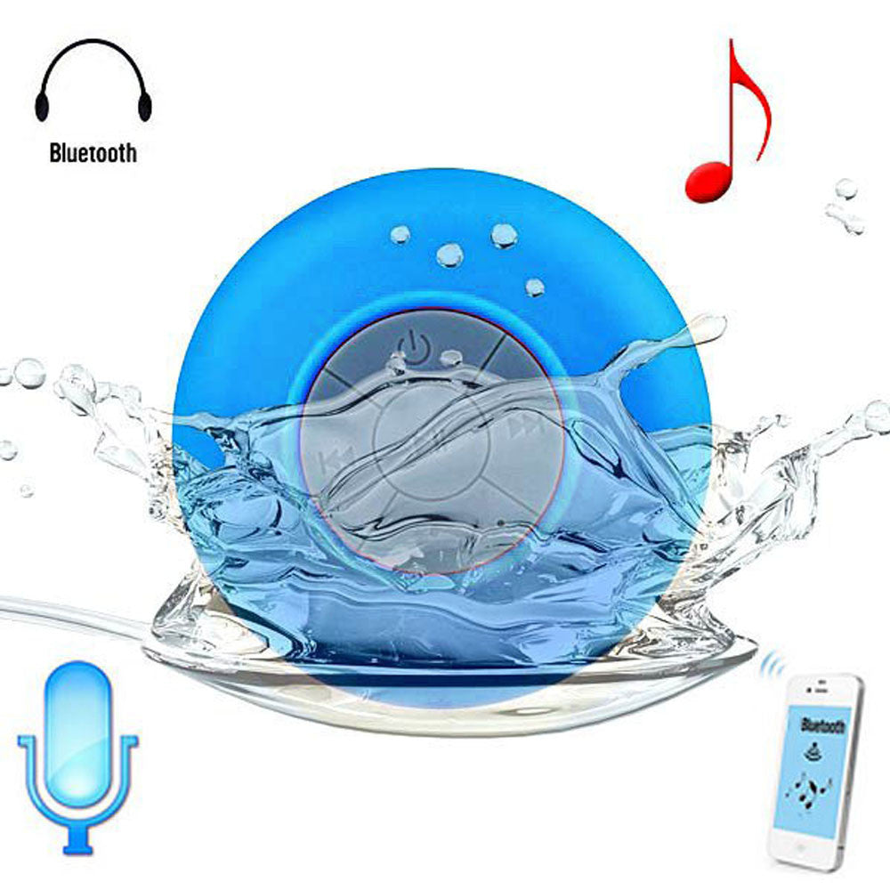 Portable Subwoofer Shower Waterproof Wireless Bluetooth Speaker Car Handsfree Receive Call Music Suction Mic For iPhone Samsung