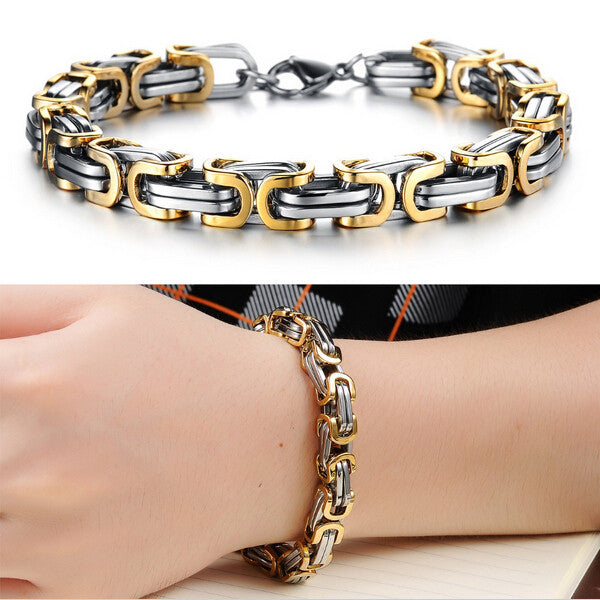 Classic Design Punk 316L Stainless Steel Bracelet Special Biker Bicycle Motorcycle Chain For Mens Bracelets & Bangles