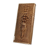 New Arrival 3D Crocodile Grain Women Long Wallets Genuine Leather Embossed Design Draw-out Type Female Wallet Clutch Purses Carteira