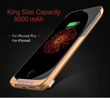 7000mAh Rechargeable Backup Power Case Cover for iPhone 6 External Battery Charger Case for iPhone 6Plus Power Bank Case 8000mAh