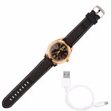 New Windproof Flameless USB Lighter Watch Electric Quartz Watches Men Women Luxury Wristwatches + Rechargeable Cigarette Lighter