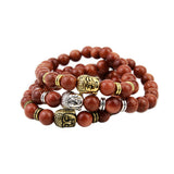 Fashion Jewelry Natural Agate Stone Beads Bracelet Man Elastic Rope Charm Bracelets For Women Gift Pulseras mujer