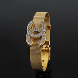 New Arrive Brand Bracelet Unisex Women/Men Jewelry 18K Gold Plated Trendy Belt Bracelets Bangles