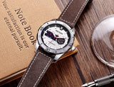 Megir hot men's watches 2016 fashion leather quartz watch man relogio top brand wrist watch luxury male luminous hour