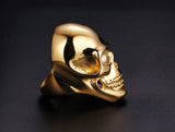 Gothic Men's Biker Titanium Steel Ring Fashion Black Skull Cool Man Finger Rings 