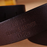 Genuine Leather belts for men High quality metal pin buckle jeans belt mens belts luxury