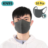 10 pcs/bag KN95 CE Certification Dust Respirator Mask Pad Against Pollution Breathable Mask Non-woven Fabric Face Mask