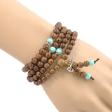 Sandalwood Buddhist Meditation Prayer Bead Mala Necklace Pulseras Bracelet Jewelry For Women Men Jewelry