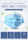 10 Pcs High Quality 3 Layers Disposable Face Masks Anti-Dust Meltblown Cloth Masks Protection Face Mask Protective Dust Filter Safety Mask