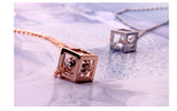 8K Gold Plated Zircon Crystal Vintage choker Pendant Necklaces Fashion Jewelry for women