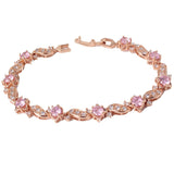 Vintage Bracelets for Women Bling Charming Jewelry Fashion 18k Gold Plated Eye-catching Crystal Bracelet 