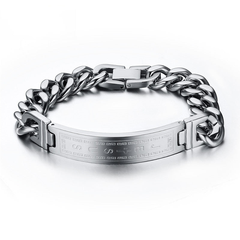Fashion 18k gold plated bracelets bangles fashion men jewelry jesus cross stainless steel personalized charm man gifts