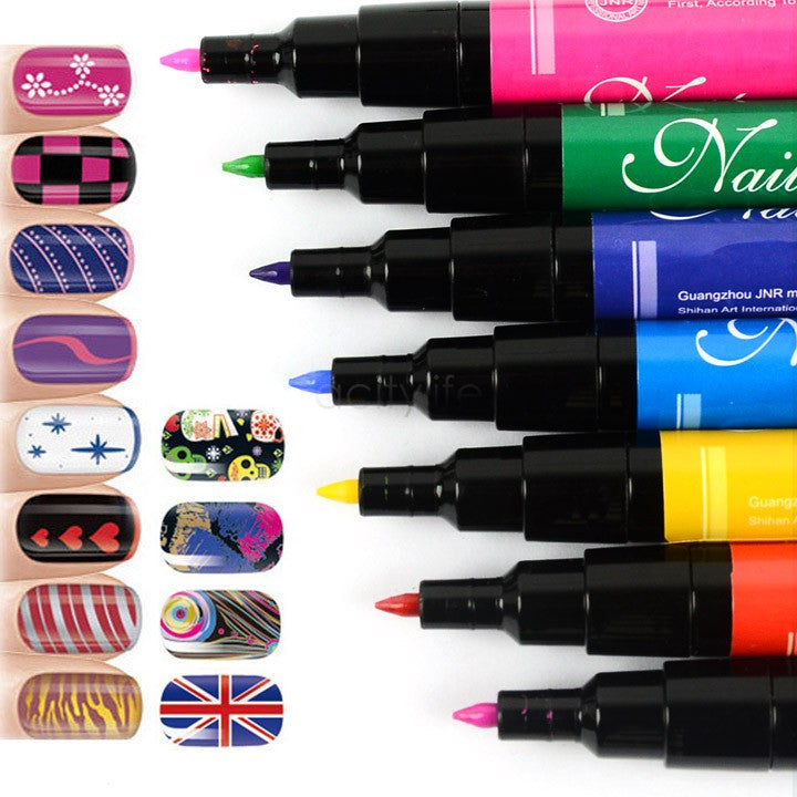 High Quality Hot-Selling Design Pro Nail Art Pen Painting Paint Drawing Pen Nail Tools Manicures beautiful