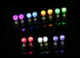 Light Up LED earrings Studs Flashing Blinking Stainless Steel Earrings Studs Dance Party Accessories unisex for Men Women 1 Pair