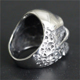 Black Silver Huge Skull Ring 316L Stainless Steel Punk Style Newest Design Men Boys Skull Ring