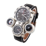 Sports Watches OULM quartz Watch Climbing stainless steel dial analog watch Multiple Time Zone military watches