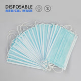 20 PCs Protective Surgical Mask Non-woven Dust Mask Thickened Disposable Mouth Mask 3-layer Face Mask