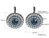Christmas Gifts Luxury Full Dirll Earrings Silver Plated Austrian Crystals Drop Earring 100% Handmade Fashion Jewelry