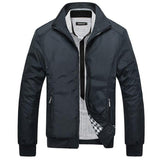 New Arrival Spring Men's Solid Fashion Jacket Male Casual Slim Fit Mandarin Collar Jacket 3 Colors 