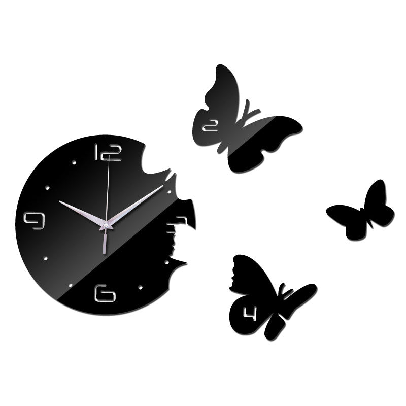 New Europe Acrylic 3d Sticker Wall Stickers Home Decor Poster Mirror Wall Clock Large Still Life Kitchen Butterfly Horse