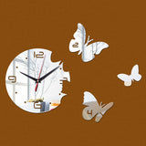 New Europe Acrylic 3d Sticker Wall Stickers Home Decor Poster Mirror Wall Clock Large Still Life Kitchen Butterfly Horse