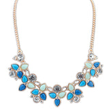 New Fashion Brand Designer Chain Choker Vintage Rhinestone Necklace Bib Statement Necklaces & Pendants Women Jewelry