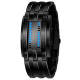 Fashion Men and Women watch Unisex Black Dial Metal Band Quartz Analog Water Resistant Sport Wrist Watch