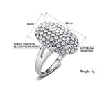 Fashion crystal jewelry the twilight breaking dawn Bella wedding rings for women high quality