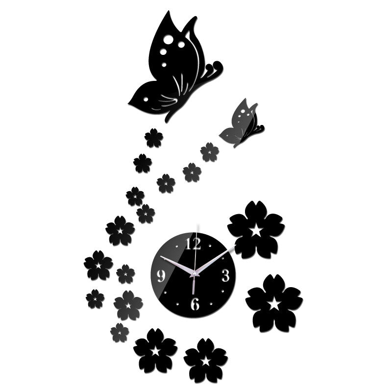 New Arrival top fashion watch wall clock diy love digital 3d home decoration living room stickers quartz Acrylic