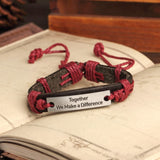 Vintage Bracelets & Bangles Charm Leather Bracelets for Women Men Friendship Bracelets Fine Jewelry New Year Gift