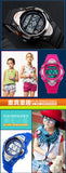 Children Watch Outdoor Sports Kids Boy Girls LED Digital Alarm Stopwatch Waterproof Wristwatch Children's Dress Watches