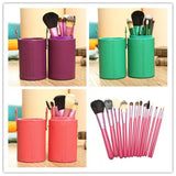 High Quality Newest Pro 13 PCS Powder Blush Makeup Brush Cosmetic Brushes Set Kit + Cup Holder Case