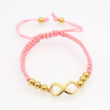 Hot Sell Fashion Luxury Brand Jewelry Nylon Rope Beautiful Gold Bracelet Fine Jewelry Heart-shaped Bracelet For Woman
