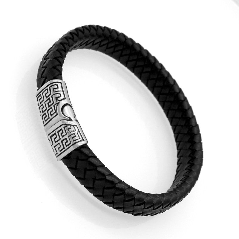 New Arrival Charm Men Accessories Simple Style Fashion Leather Bracelet Jewelry Bracelets Wholesale Birthday Gifts