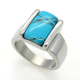 New Arrival Stainless Steel Unisex Natural Turquoise Rings Suitable For Both Men And Women Fashion Ring Lead Nickel Free