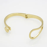 New Design Gold & Silver Plated Elasticity Bracelets & Bangles Simple Elegant Fashion Women Open Bangle